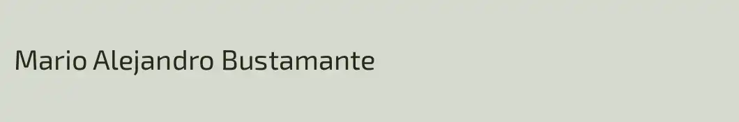 Mario Alejandro Bustamante